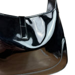 Gucci Vintage TF Black Patent Leather Jackie Hobo Bag
