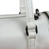 Telfar White Leather Duffle Two-Way Bag