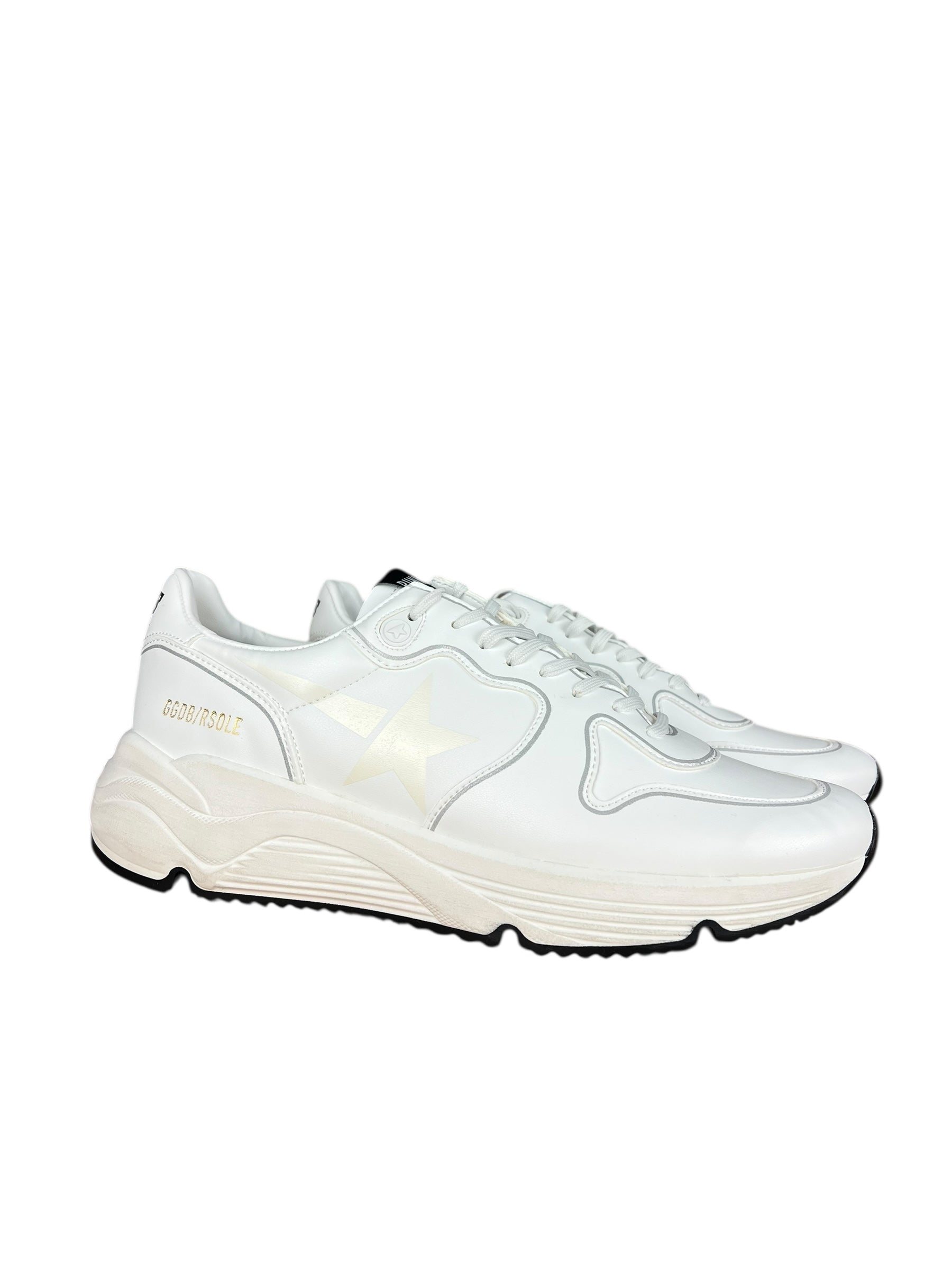 Golden Goose White Running Sole Sneakers