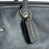 Coach Black Leather City Zip Tote Bag