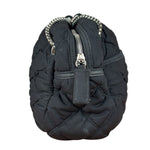 Chanel Black Quilted Satin Chain Shoulder Bag 2008