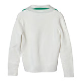 Bottega Veneta White V Nylon Blend Sweater