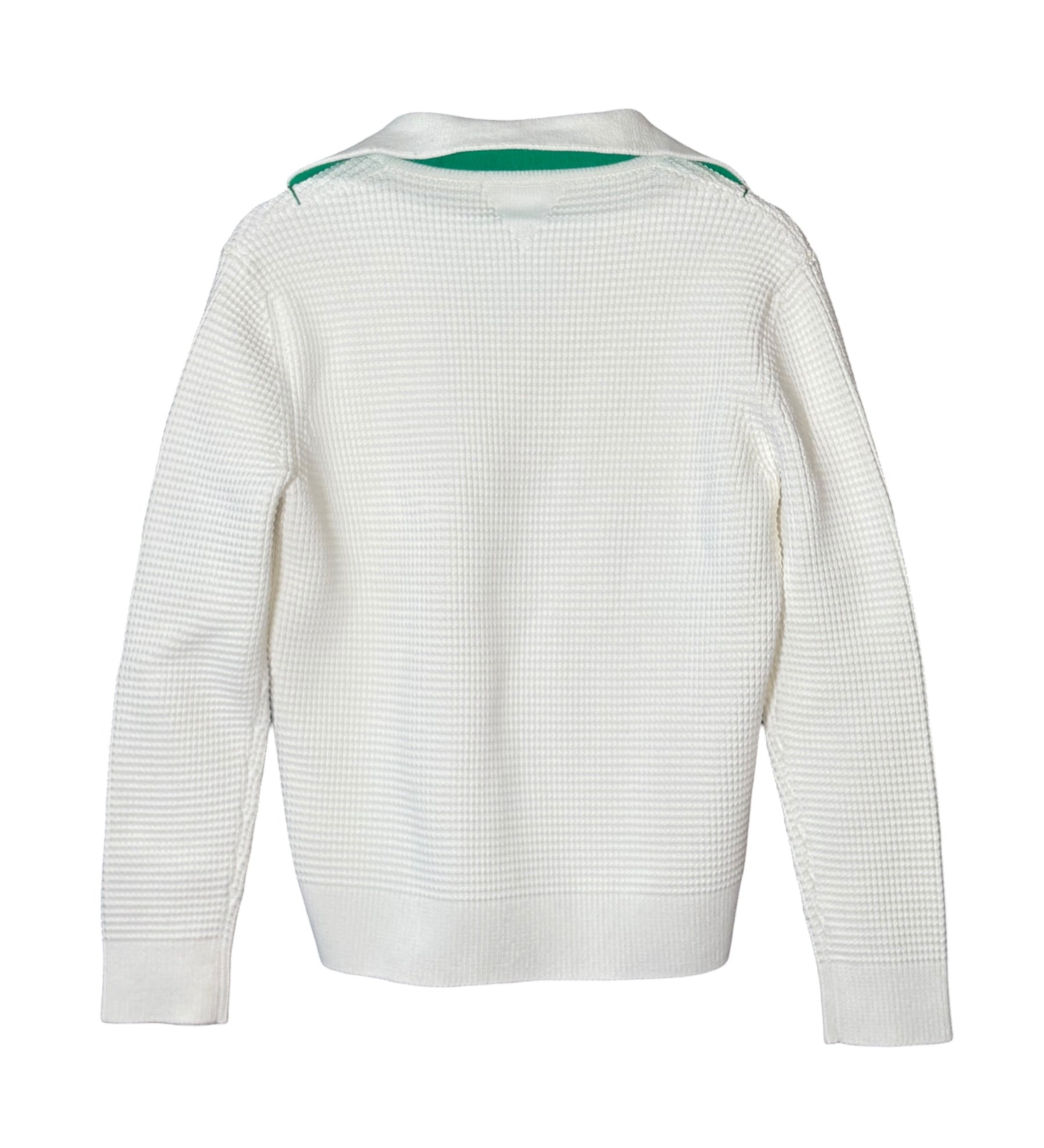 Bottega Veneta White V Nylon Blend Sweater