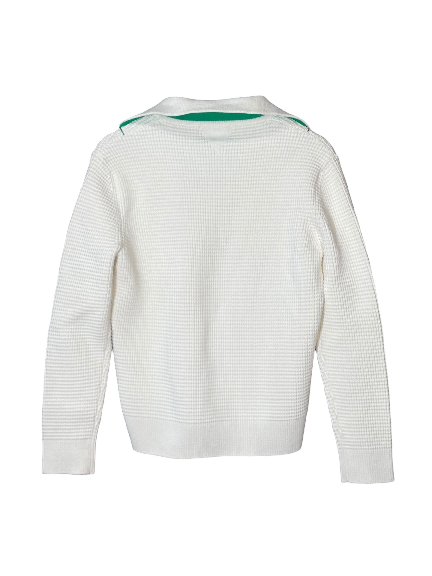 Bottega Veneta White V Nylon Blend Sweater