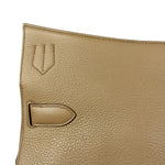 Hermes Jypsiere Tan Clemence Leather Shoulder Bag 2008