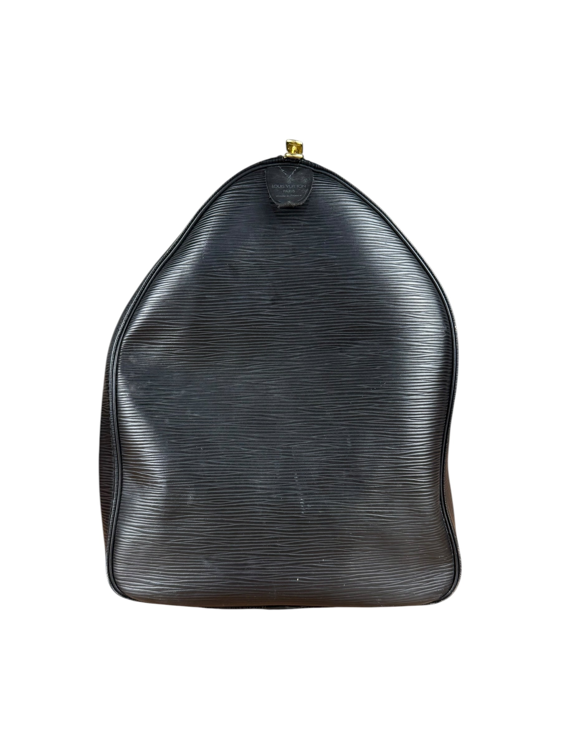 Louis Vuitton Noir Epi Leather Keepall 55