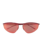 Bottega Veneta BV1091S Oval Panthos Red Sunglasses