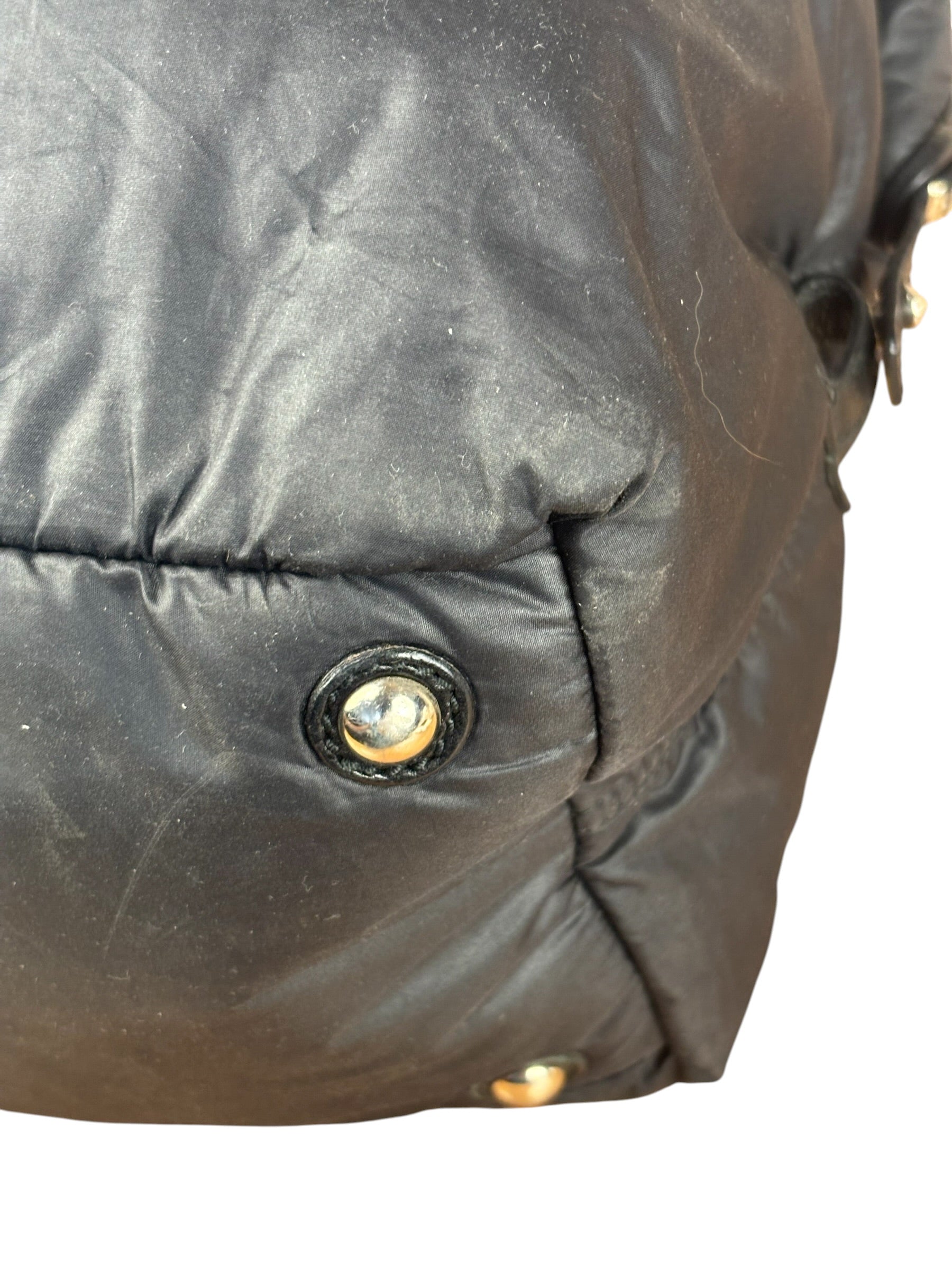 YSL Vintage Black Nylon Top Handle Bag