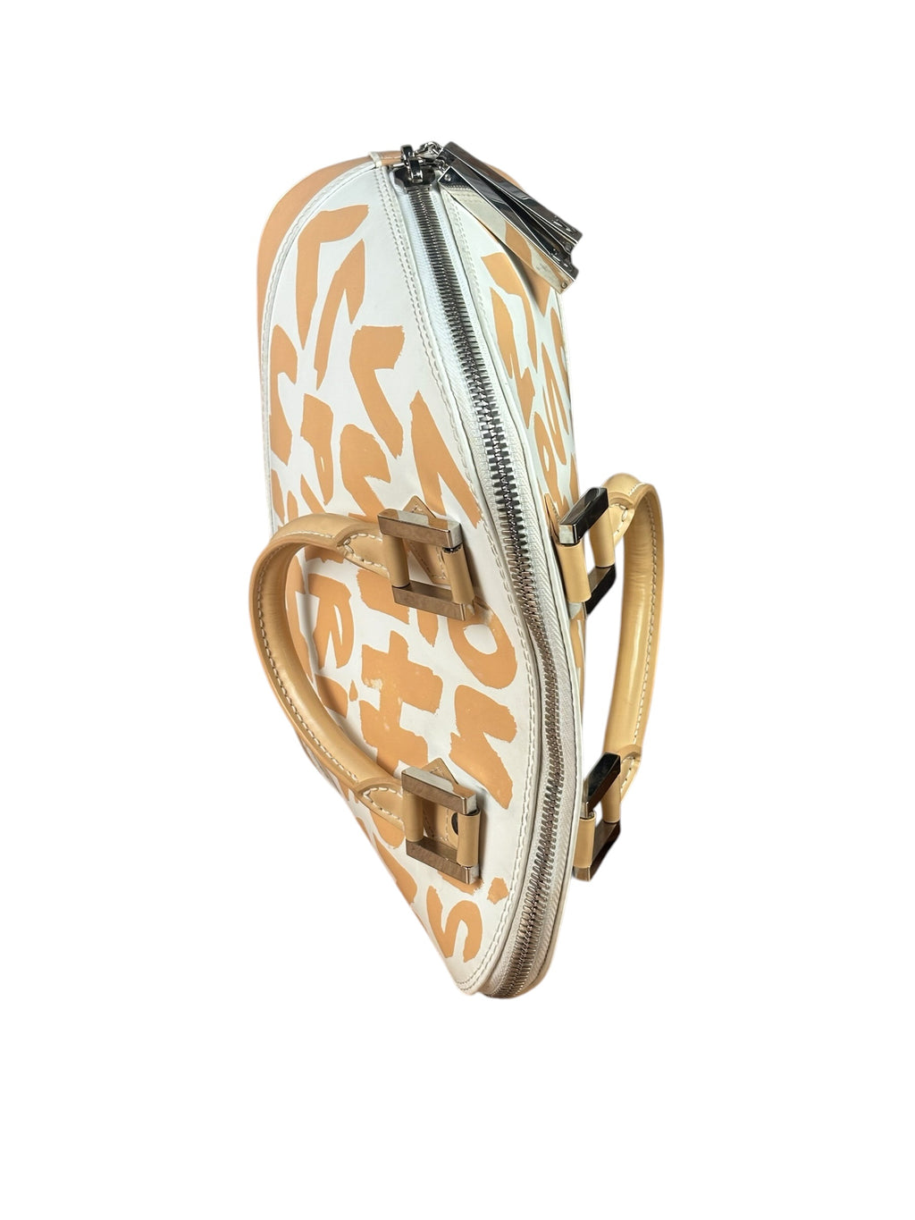 Louis Vuitton White/Beige Graffiti Alma Handbag PM