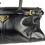 Prada Black Bonnie Calfskin Shoulder Bag
