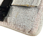 Fendi Pelle Rosa Beaded Baguette