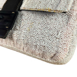 Fendi Pelle Rosa Beaded Baguette