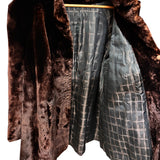 Vintage Brown Chinchilla Fur Coat