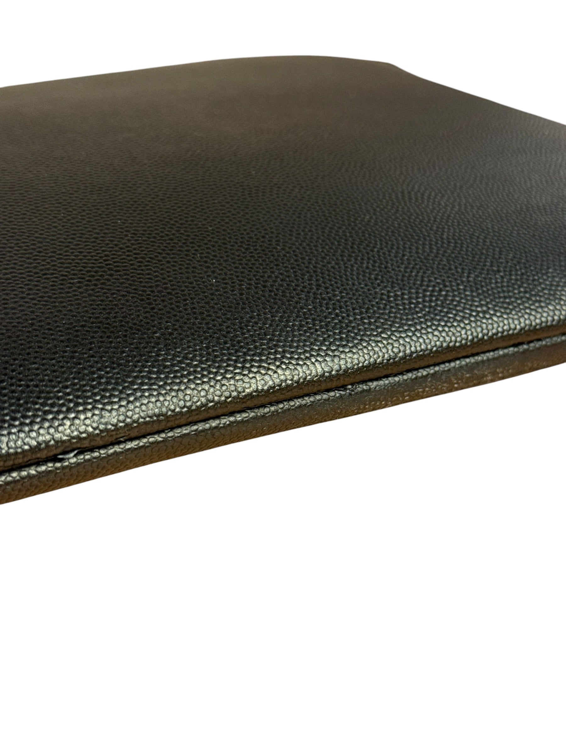 Yves Saint Laurent Black Grain De Poudre Zipped Tablet Holder