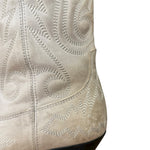 Isabel Marant White Distress Leather Western Boots