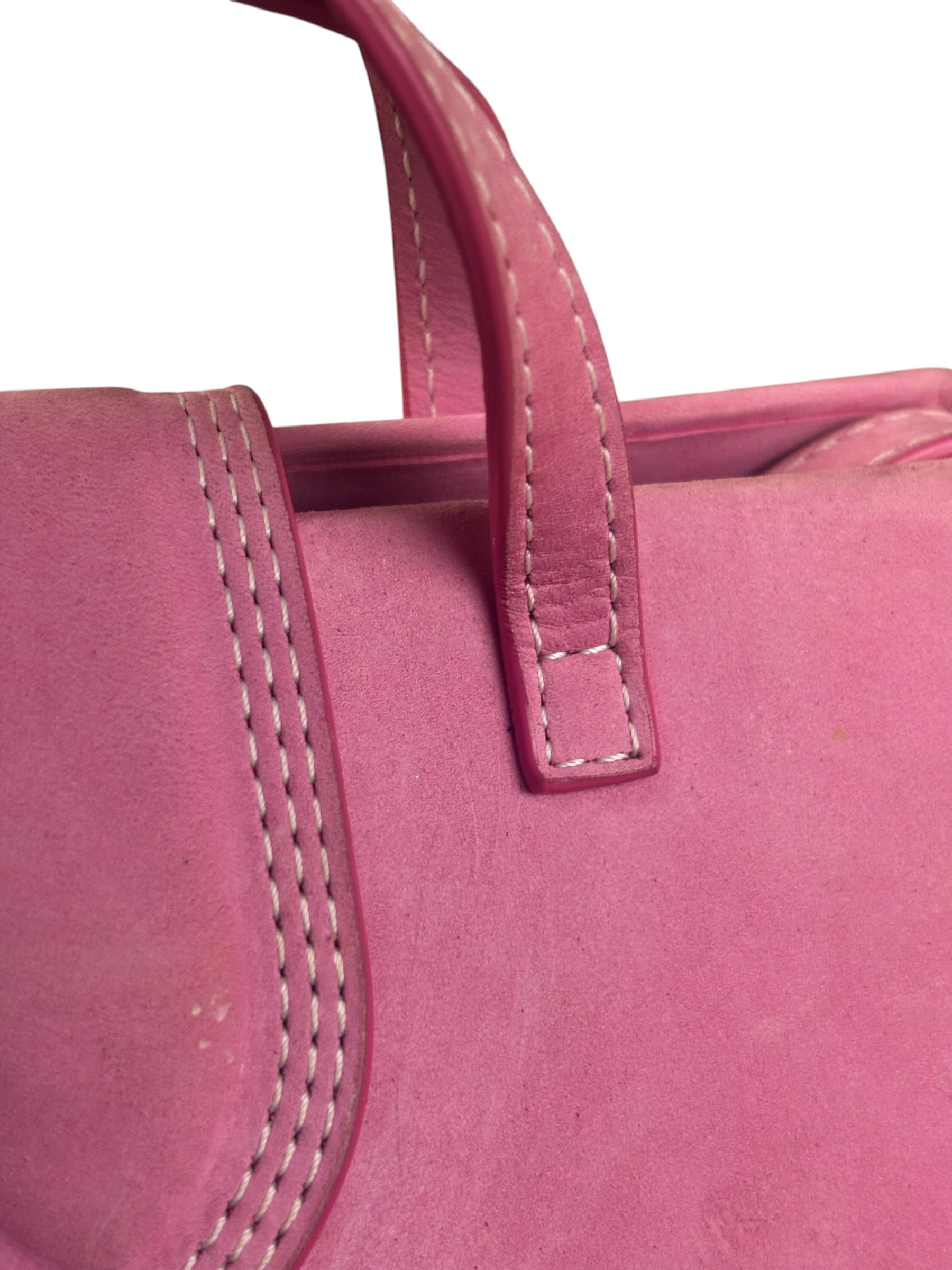 Jacquemus Pink Nubuck Le Porte Hand/Shoulder Bag