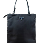 Prada Black Tessuto Small Zip Tote