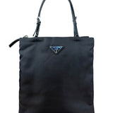 Prada Black Tessuto Small Zip Tote