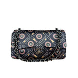 Chanel Lipstick Black Satin Single Flap Bag 2005