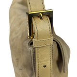 Fendi Beige Suede/Leather Trim Baguette