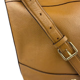 Coach Camel Leather Paxton Bucket Crossbody