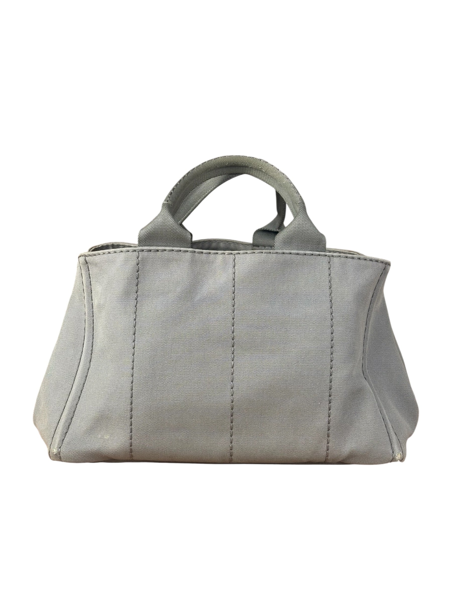 Prada Grey Canapa Hand/Tote Bag