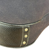 Burberry Vintage Black Canvas Crossbody Bag