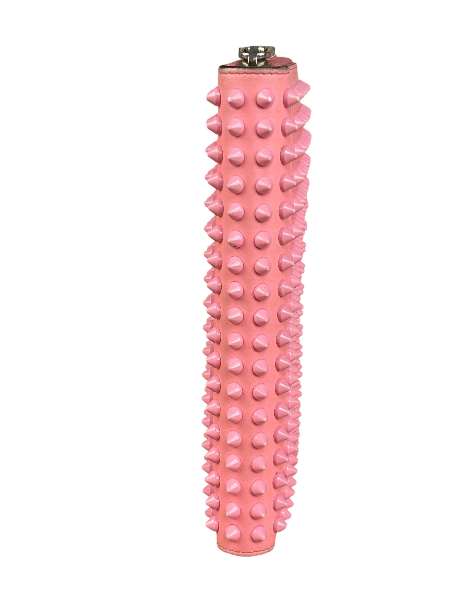 Christian Louboutin Panettone Bicolor Studded Long Zip Around Wallet