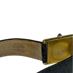 Cartier Must De Tank Tri Color Black Strap