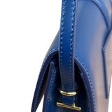 Jacquemus Navy Blue Leather Le Bambino Shoulder Bag