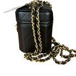 Chanel Lambskin Quilted Leather Cosmetic Bag