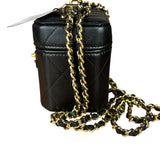 Chanel Lambskin Quilted Leather Cosmetic Bag