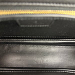 Gucci Vintage Black Leather Bamboo Top Handle Shoulder/Hand Bag