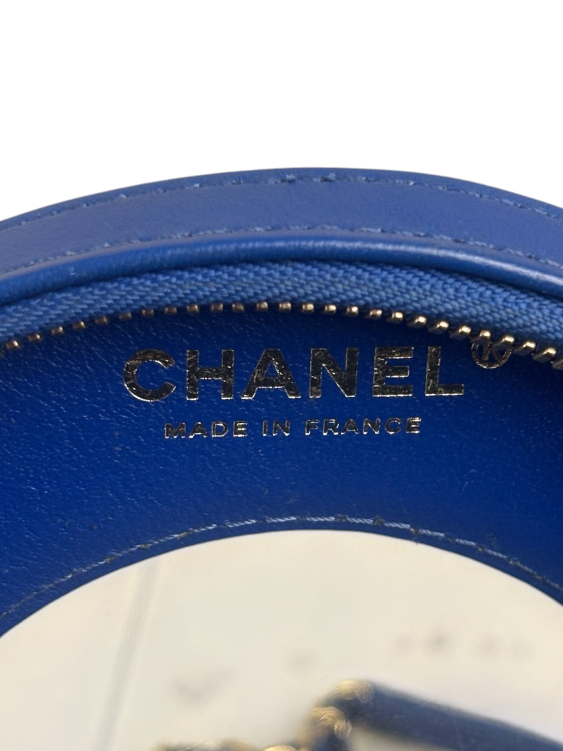 Chanel Limited Edition Lifesaver Round Crossbody Navy/Black 2017