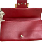 Fendi Red Leather Long Wallet