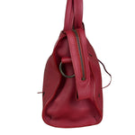 Balenciaga Red Leather Blackout City Two-Way Bag