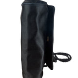 Prada Vintage Black Satin Mini Shoulder Bag