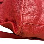 Balenciaga Red Leather Moto City Shoulder Bag Medium