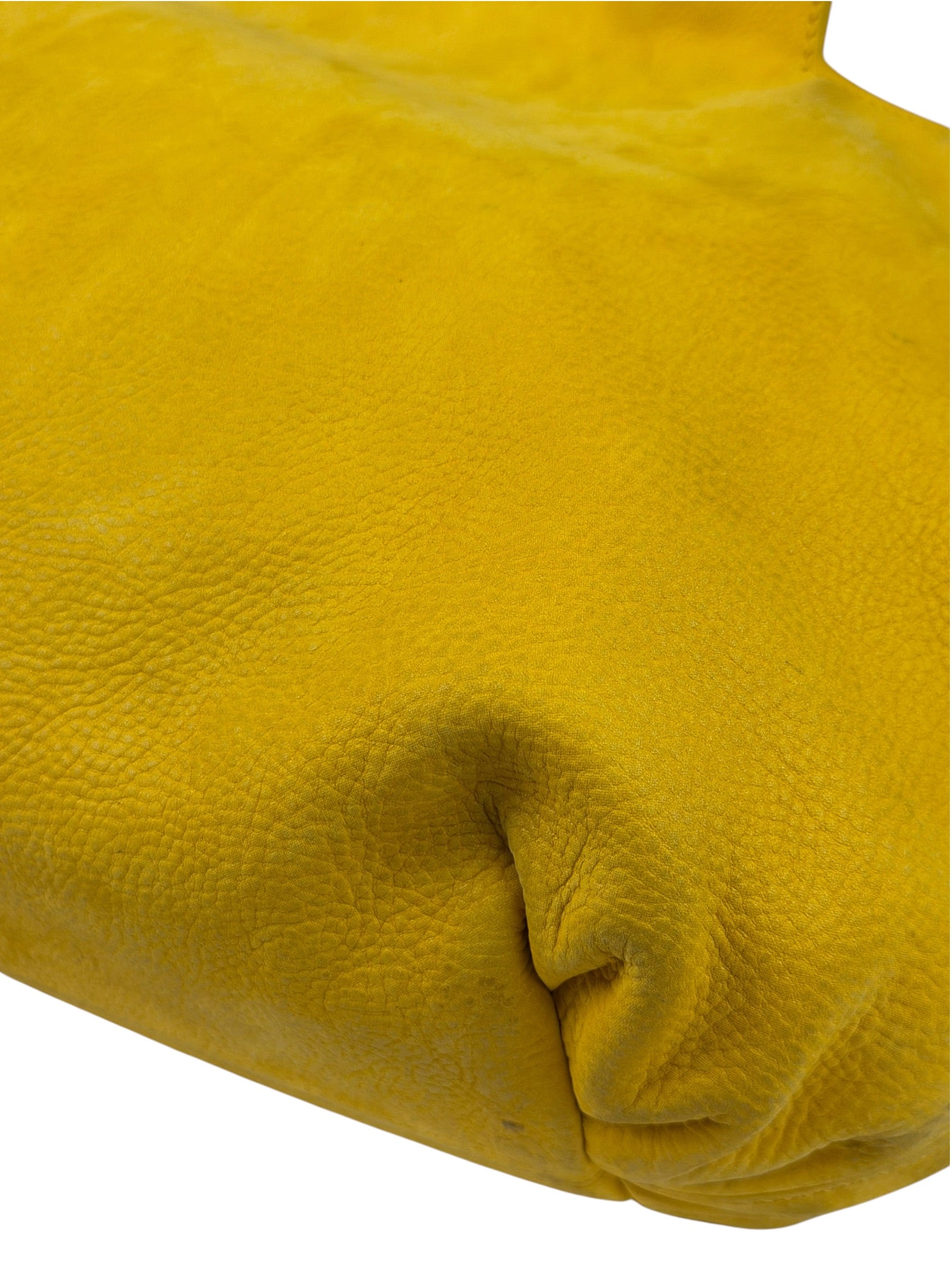 Fendi Yellow Leather Shoulder Bag