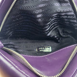 Prada Purple Nappa Leather Triangle Two-Way Bag