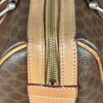 Celine Brown Leather Boston Handbag