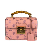 Gucci Valentines Day Padlock Bamboo Handle Handbag