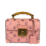Gucci Valentines Day Padlock Bamboo Handle Handbag