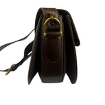 Celine Horse Carriage Dark Brown Leather Shoulder Bag