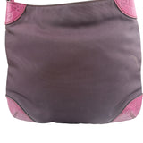 Gucci Vintage Purple Canvas Shoulder/Hobo Bag