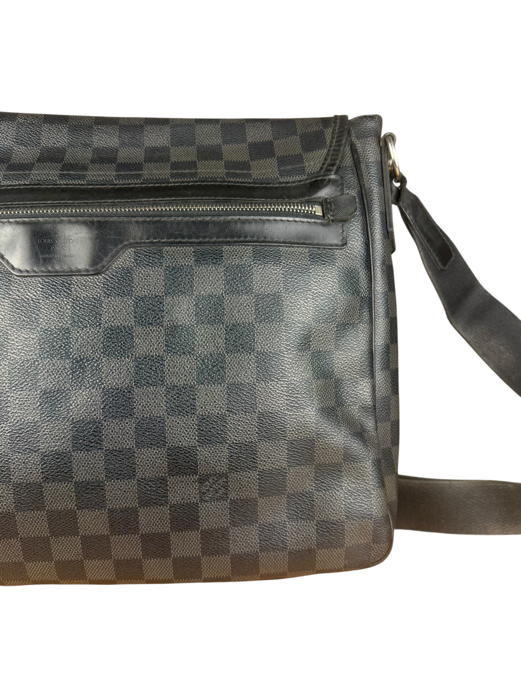Louis Vuitton Leather Daniel Damier Graphite Messenger Bag