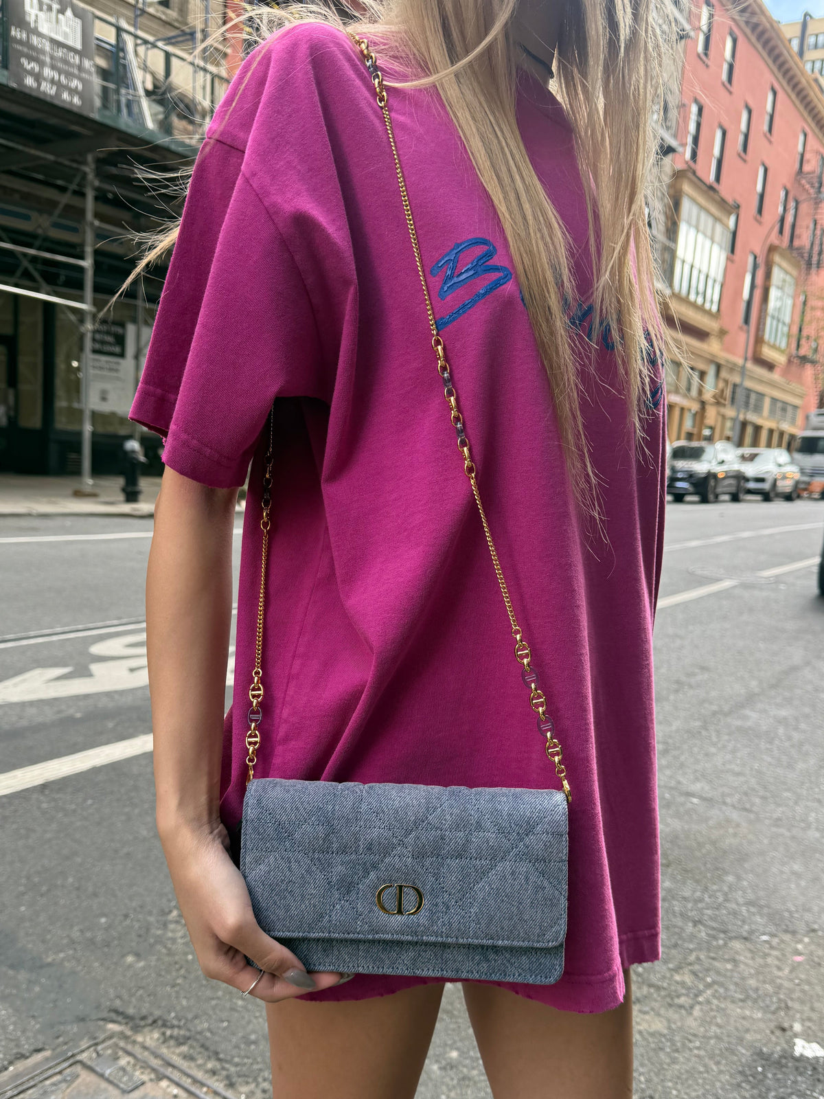 Christian Dior Denim Caro Crossbody