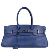 Hermes Blue Clemence Leather JPG Birkin 42 Palladium 2006