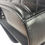 Chanel Black Quilted Leather Geometric Chain Flap Bag 2014