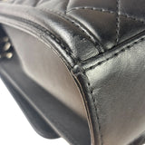 Chanel Black Quilted Leather Geometric Chain Flap Bag 2014